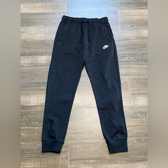 NEW Nike Mens Small Sportswear Club Jersey Jogger Pants - Black (BV2762-010) - Picture 3 of 8